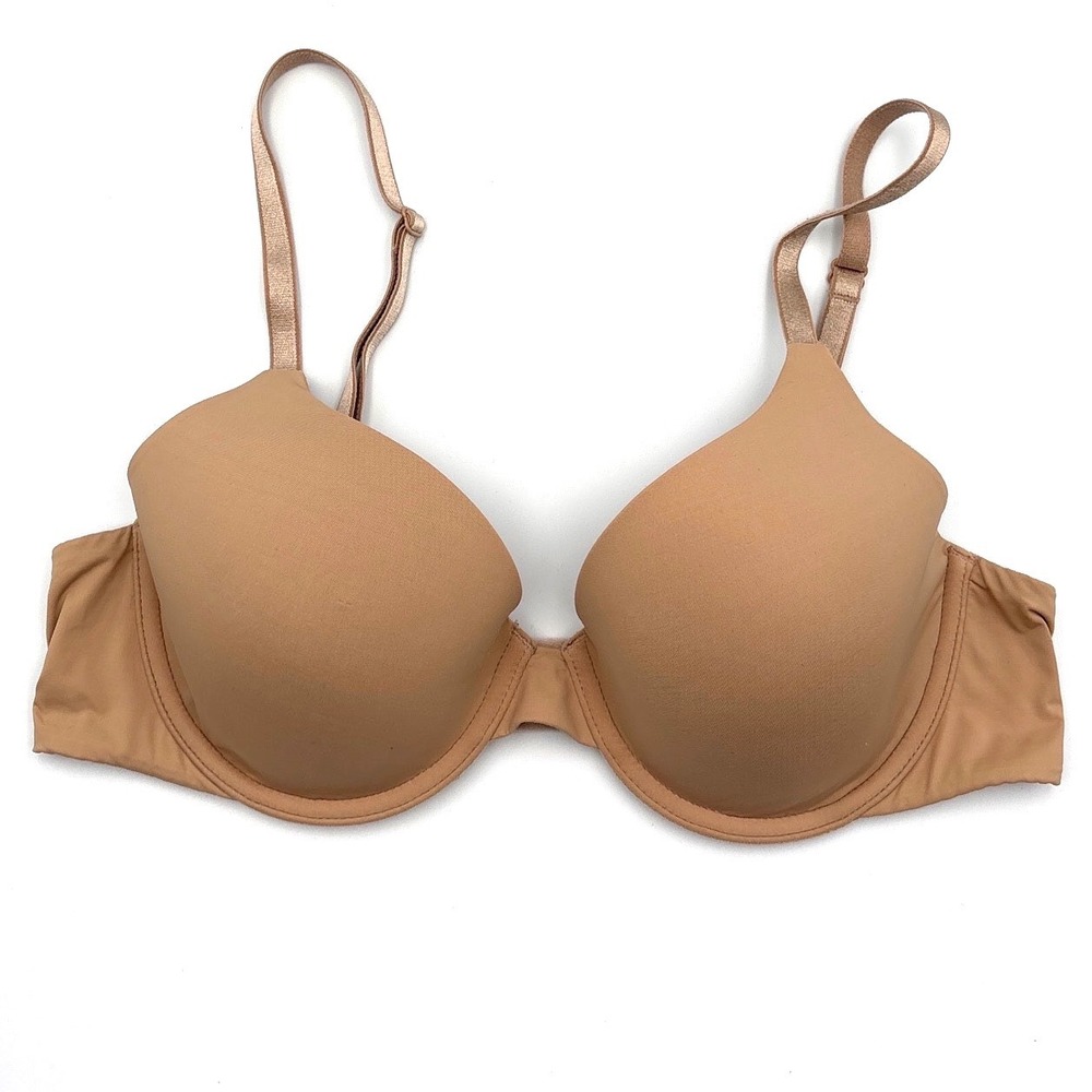 Victorias Secret T-Shirt Bra Lightly Lined Full Coverage Tan Nude 34B 370517-608